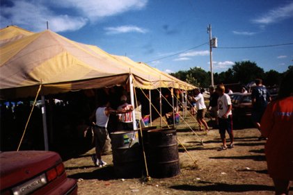 Hmmm...what's in the tent?