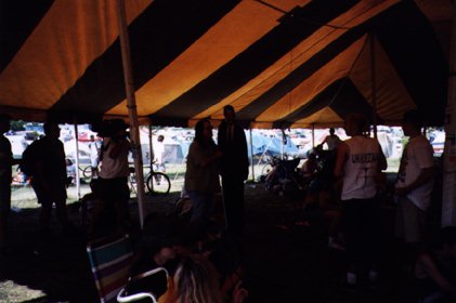 Terry and Pat check out the New Band Stage.